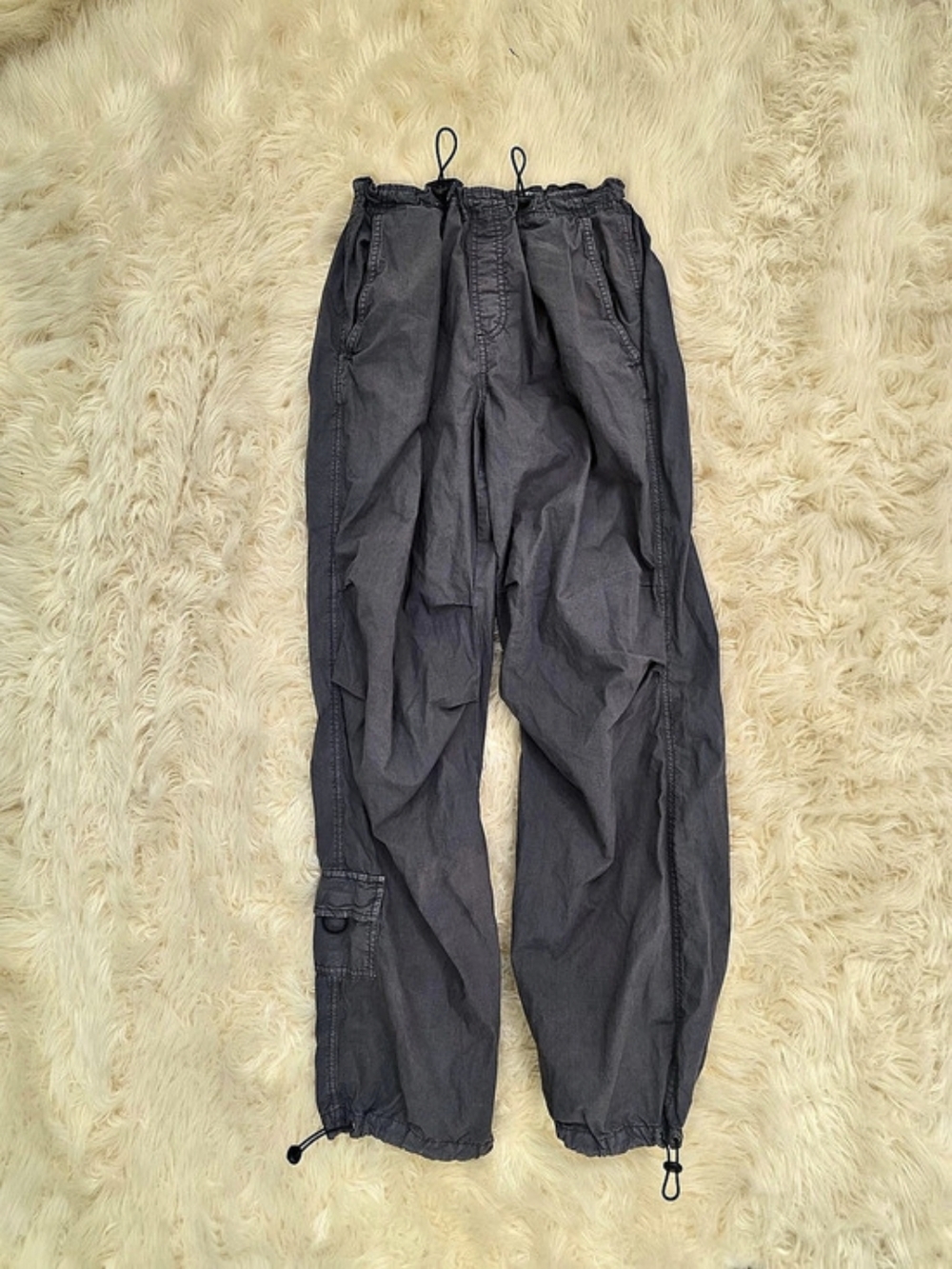 Garage Paxton Parachute Pant Joggers Gray XS Cargo Women's